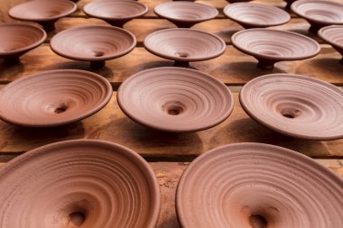 Kil üretim atölyesinin yakın görüntüsü