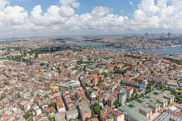 Istanbul Aerial Photo Sultanahmet Square Cemberlitas Grand Bazaar Beyazit Square — Stock Photo, Image