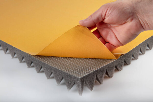 Акустическая губка - акустическая пена - огнестойкий Губка пирамиды. 15-я площадка, акустическая пена "Пирамид"
.