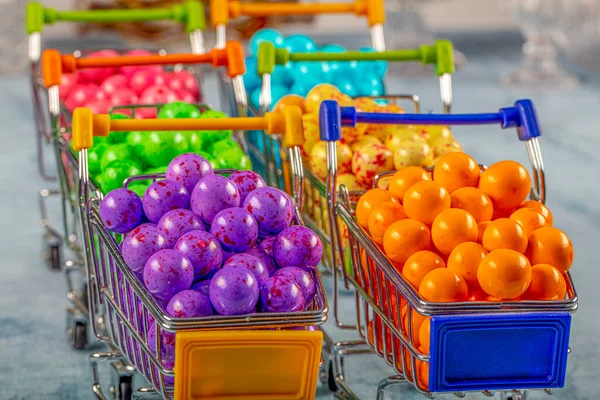 Färgglada Chokladgodis Färgglada Leblebi Rostade Kikärter Godis Festlig Idé Dagskoncept — Stockfoto