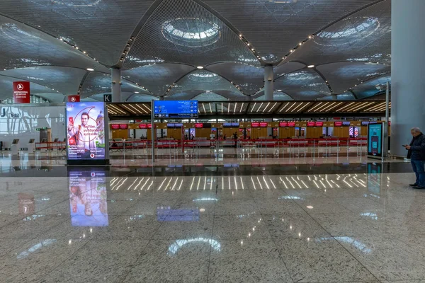 Istanbul Turkije April 2019 Nieuwe Istanbul Airport Terminal Derde Luchthaven — Stockfoto