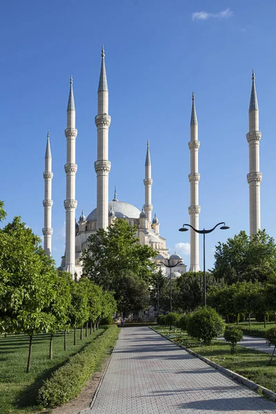 Mesquita Central Sabanci Central Park Adana Turquia Mesquita Central Sabanci — Fotografia de Stock