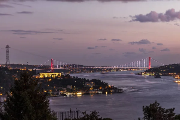 Прекрасный Вид Море Время Заката Стамбуле Индейка — стоковое фото