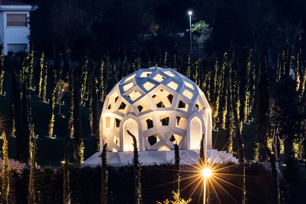 Escultura Blanca Noche Estambul — Foto de Stock