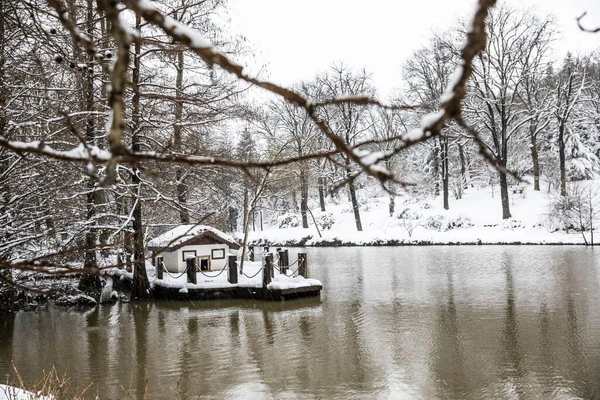 Paysage Hiver Istanbul Arboretum Ataturk Istanbul Turquie — Photo