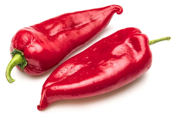 Pimientos Rojos Sobre Fondo Blanco —  Fotos de Stock