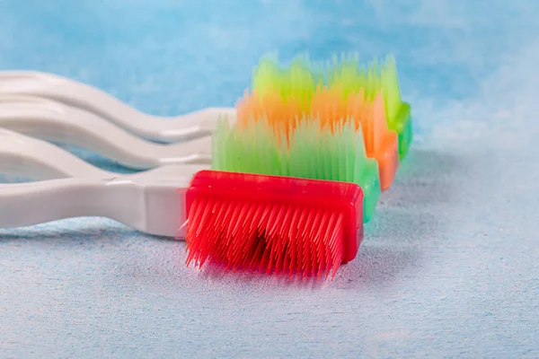 Self Pasty Disposable Toothbrush Dental Health Concept — Stock Photo, Image