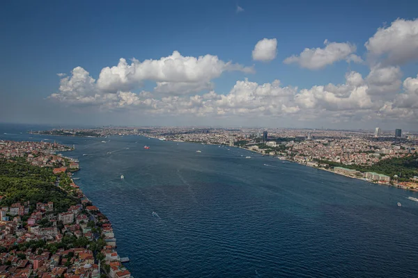Istanbul Turquie Juin 2013 Istanbul Skyline Helicopter Péninsule Historique Tour — Photo