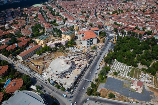 Istanbul Turkey June 2013 Istanbul Landscape Helicopter Marmara University Theology — Stock Photo, Image