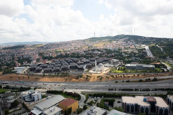 Istanbul Turkey June 2013 Istanbul Landscape Helicopter Uskudar Altunizade Sehrizar — Stock Photo, Image