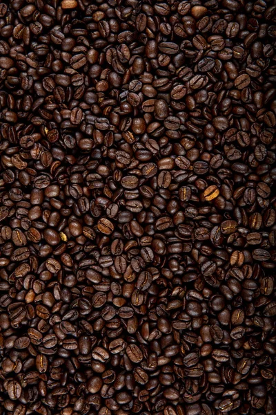 Rostade Kaffebönor Bakgrund Kaffe Grunge Trä Bakgrund — Stockfoto