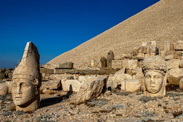 Antieke Beelden Nemrut Berg Turkije Unesco World Heritage Site Mount — Stockfoto