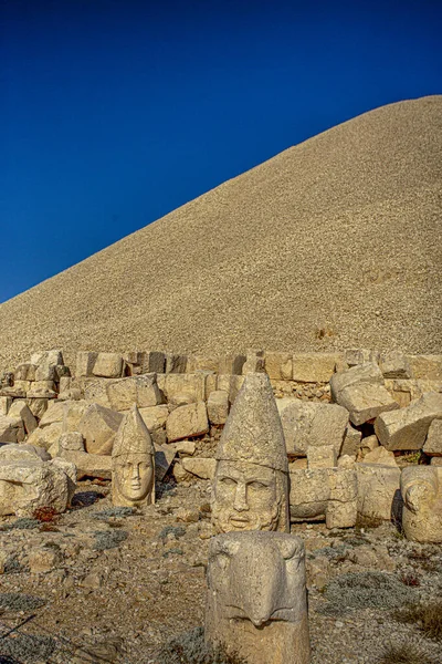 Starožitné Sochy Hoře Nemrut Turecko Světové Dědictví Unesco Hoře Nemrut — Stock fotografie
