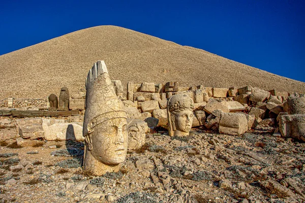 Antique Statues Nemrut Mountain Turkey Unesco World Heritage Site Mount — Stock Photo, Image