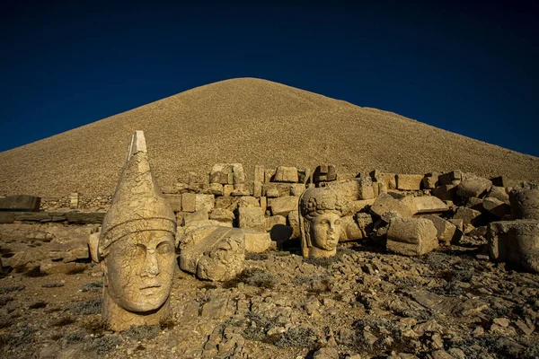 Nemrut Dağı Ndaki Antik Heykeller Unesco Dünya Mirası Nemrut Dağı — Stok fotoğraf