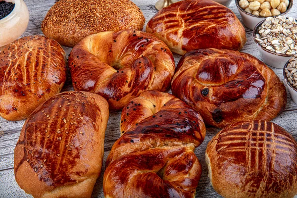 Produto Pastelaria Turco Pogaca Saborosa Pastéis Turcos Pogaca Borek Acma — Fotografia de Stock