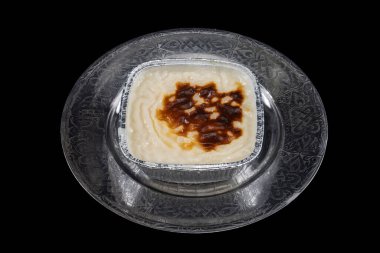 Sütlaç tatlısı. Sütlü tatlı. Türk usulü sütlaç, kremalı. Yerel adı sutlac.