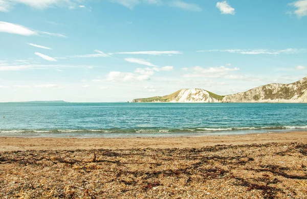 Dorset, İngiltere 'nin Jurasik kıyıları, yazın