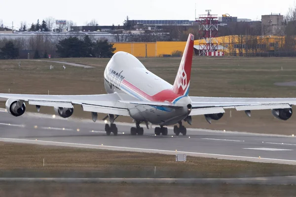 Vilnius Litvanya Nisan 2020Lx Kcl Cargolux Havaalarinlari Uluslararasi Boeing 747 — Stok fotoğraf