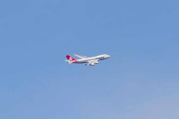 Vilnius Litouwen April 2020Lx Kcl Cargolux Airlines International Boeing 747 — Stockfoto