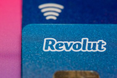Vilnius / Litvanya 10 Aralık 2018 Revolut bankacılık sistemi