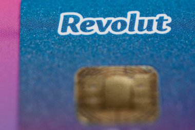 Vilnius / Litvanya 10 Aralık 2018 Revolut bankacılık sistemi