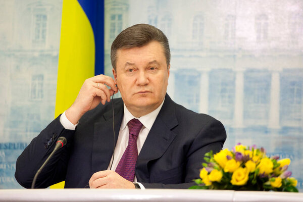 Vilnius/Lithuania June 12, 2013Former Ukrainian President Viktor Yanukovych 