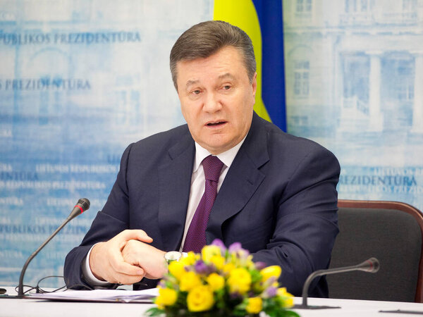 Vilnius/Lithuania June 12, 2013Former Ukrainian President Viktor Yanukovych 