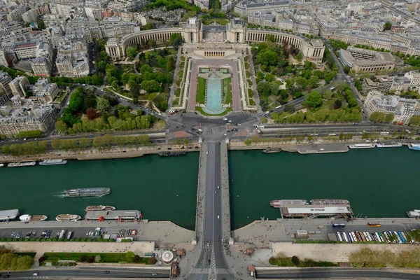 Панорама Парижу Вершини Ейфелевої Вежі — стокове фото