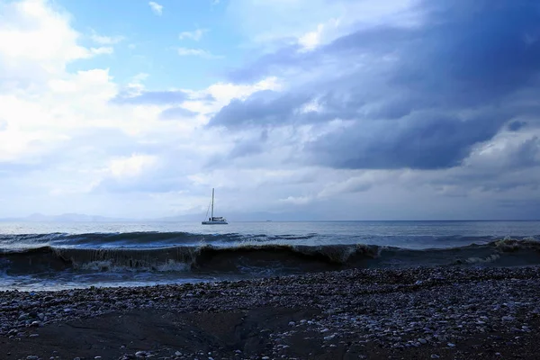 Antes Tempestade Ilha Rodes — Fotografia de Stock