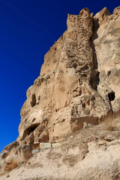 Prachtige Cappadociaanse Vallei Met Zijn Rotsachtige Structuur Gevormd Door Vulkanische — Stockfoto