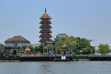 Bangkok, Tayland - 06 Nisan 2016: Wat Phra Chetuphon Tample. (Wat Pho) 16. yüzyılın başlarında inşa edildi. Bangkok 'un başkenti yenilendiğinde.