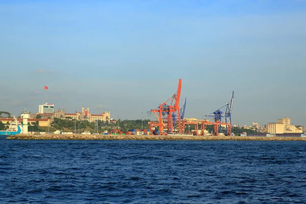 Haydarpasa Port Istanbul Turkey July 2019 Located Bosphorus Entrance International — Stock Photo, Image