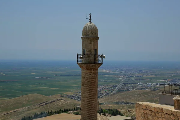 Oude Stad Mardin Turkije Uitzicht Originele Geslepen Stenen Structuren Minaretten — Stockfoto