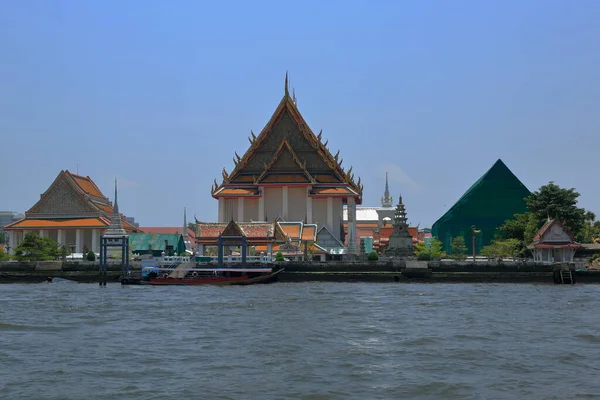 Temple Bouddhiste Wat Pho Bangkok Thaïlande Chaque Détail Dans Zone — Photo