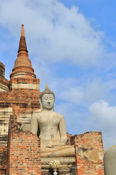 Cidade Sagrada Histórica Ayutthaya Bangkok Tailândia Todos Restos Mortais Cidade — Fotografia de Stock