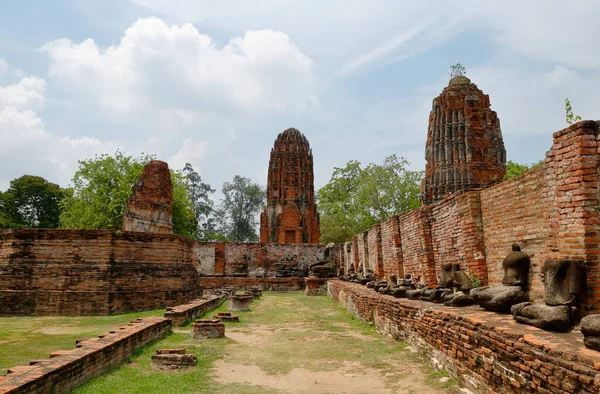 Ville Sacrée Historique Ayutthaya Bangkok Thaïlande Tous Les Vestiges Ville — Photo