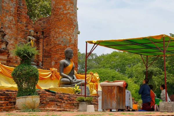 Ville Sacrée Historique Ayutthaya Bangkok Thaïlande Tous Les Vestiges Ville — Photo