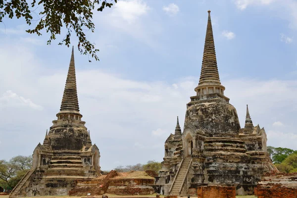 Historické Posvátné Město Ayutthaya Bangkok Thajskovšechny Pozůstatky Města Byly Zařazeny — Stock fotografie