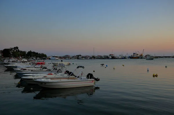 城市海滨上的落日 土耳其Silivri — 图库照片