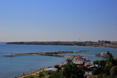 İstanbul 'un Silivri ilçesine yukarıdan bak. Türkiye