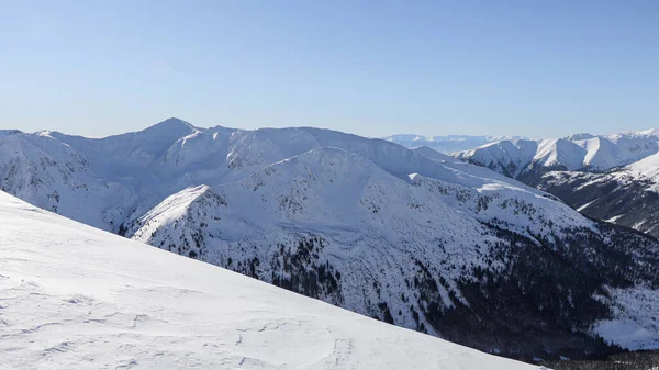 Winterlandschaft Aus Den Polnischen Bergen — Stockfoto