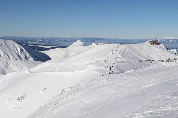 Winterlandschap Van Poolse Bergen — Stockfoto