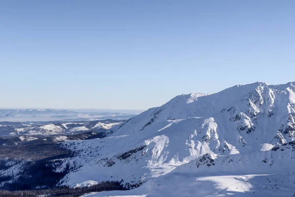 Schöner Winterblick Auf Die Polnischen Berge — Stockfoto