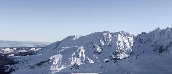 Bela Vista Inverno Das Montanhas Polonesas — Fotografia de Stock