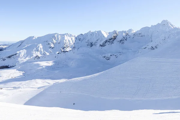 Schöner Winterblick Auf Die Polnischen Berge — Stockfoto