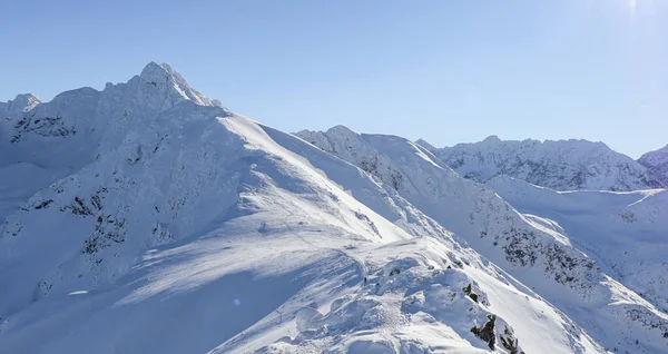 Schöner Winterblick Auf Die Polnischen Berge — Stockfoto