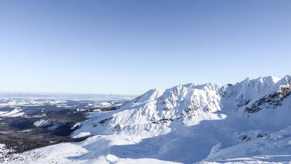 Bela Vista Inverno Das Montanhas Polonesas — Fotografia de Stock