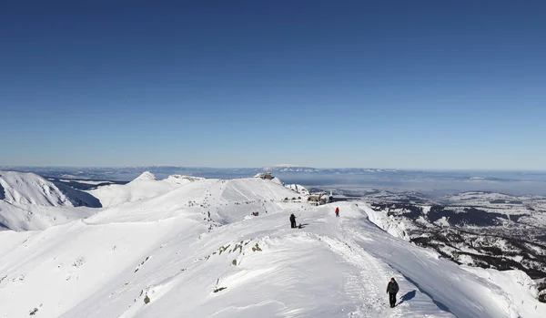 Bella Vista Invernale Delle Montagne Polacche — Foto Stock