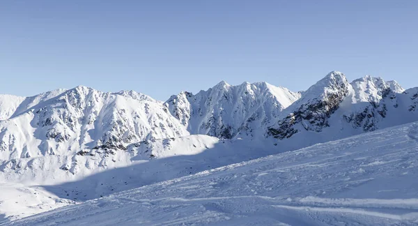 Schöner Winterblick Auf Die Polnischen Berge — Stockfoto